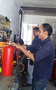 Recarga y mantenimiento de extintores